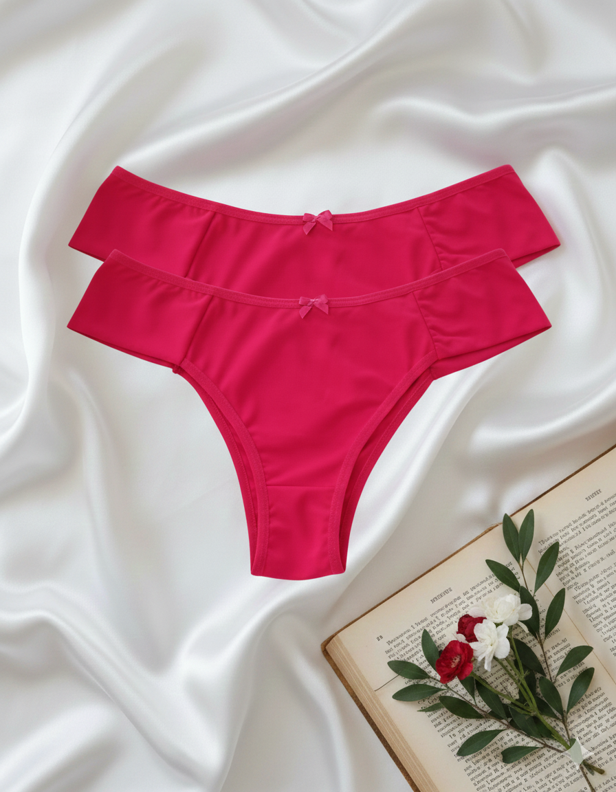 calcinha tanga lichia vermelha